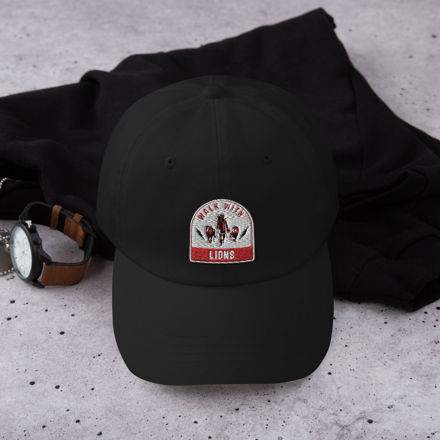 Walk With Lions Dad hat Unisex