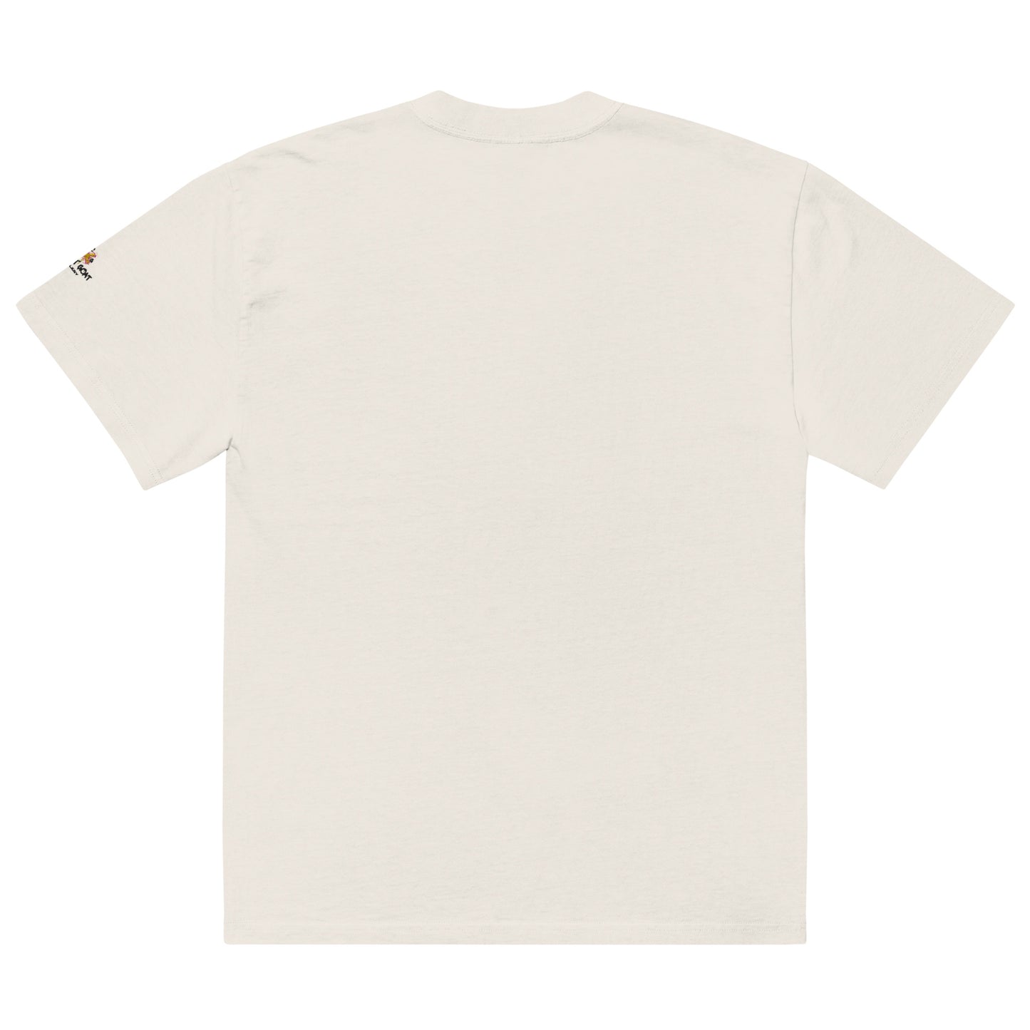 Crazy Goat Gallery Embrodery Oversized faded t-shirt