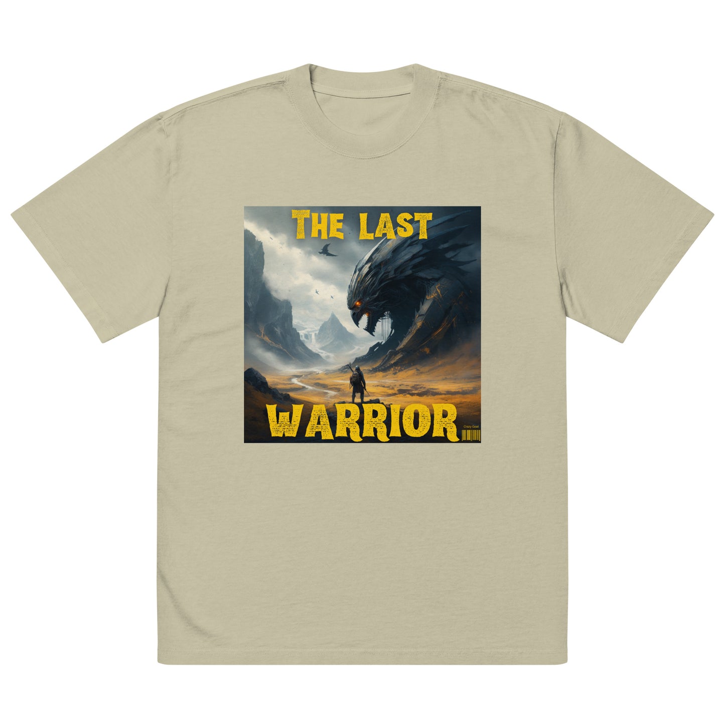 The Last Warrior Oversized faded t-shirt