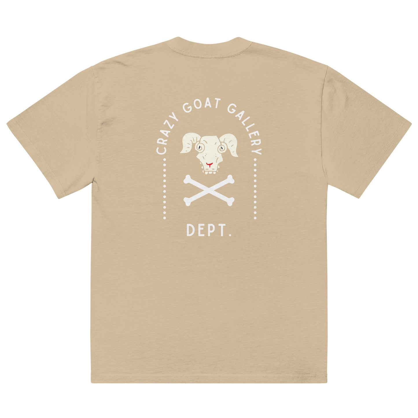 Crazy Goat Gallery Dept. Oversized faded t-shirt