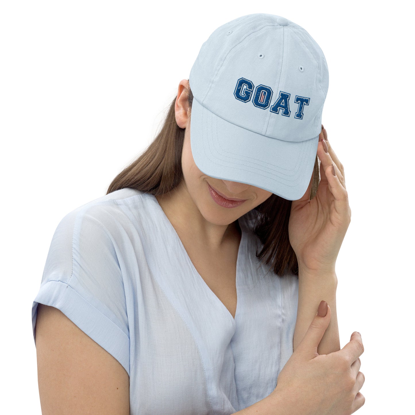 GOAT Embroidery Pastel baseball hat