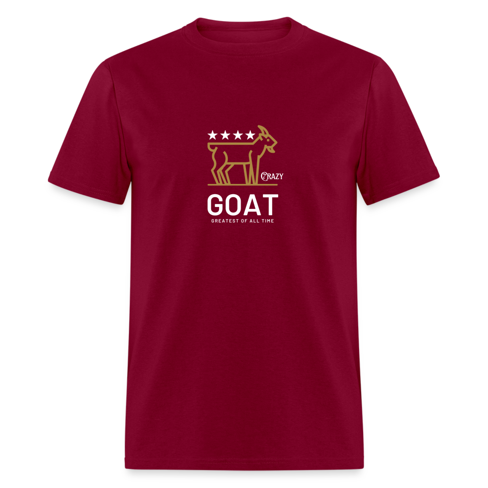 GOAT- Greatest of All Time Unisex Classic T-Shirt - burgundy