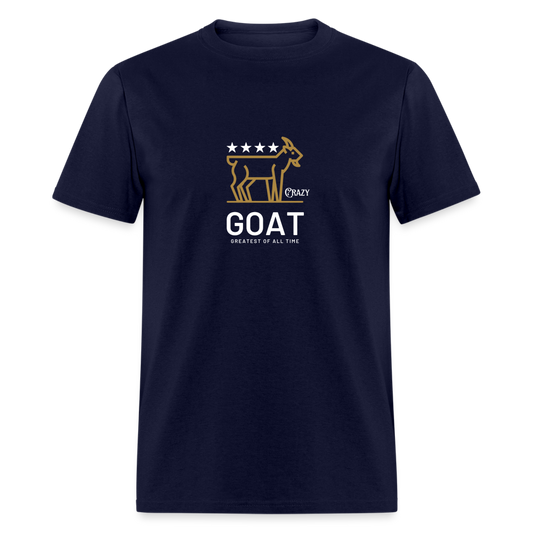 GOAT- Greatest of All Time Unisex Classic T-Shirt - navy