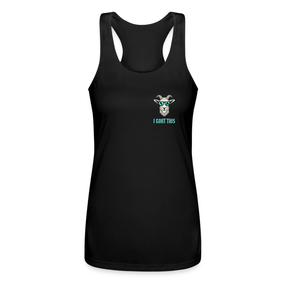 Vacation Goat Women’s Performance Racerback Tank Top - black