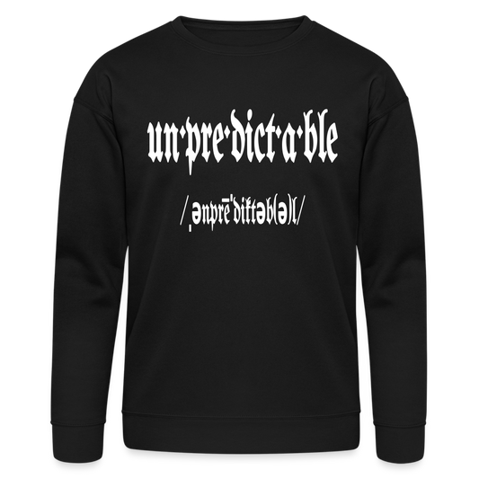 UNPREDICTABLE Bella + Canvas Unisex Sweatshirt - black