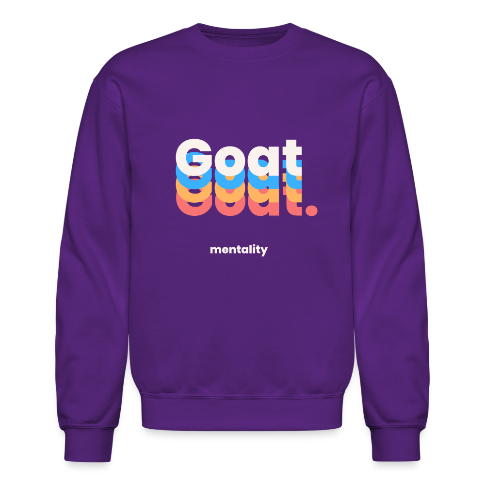 Goat Mentality Crewneck Sweatshirt - purple