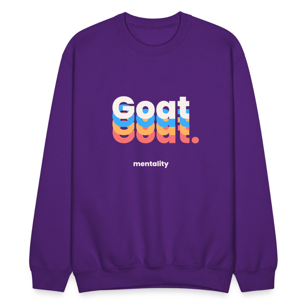 Goat Mentality Crewneck Sweatshirt - purple