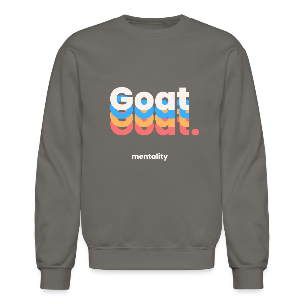 Goat Mentality Crewneck Sweatshirt - asphalt gray