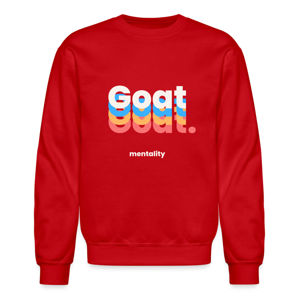 Goat Mentality Crewneck Sweatshirt - red