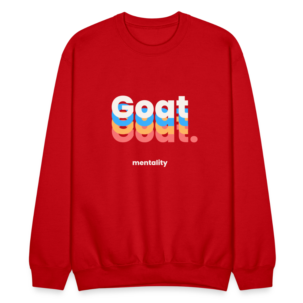 Goat Mentality Crewneck Sweatshirt - red