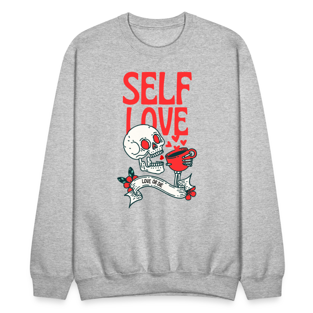 Self love Crewneck Sweatshirt - heather gray