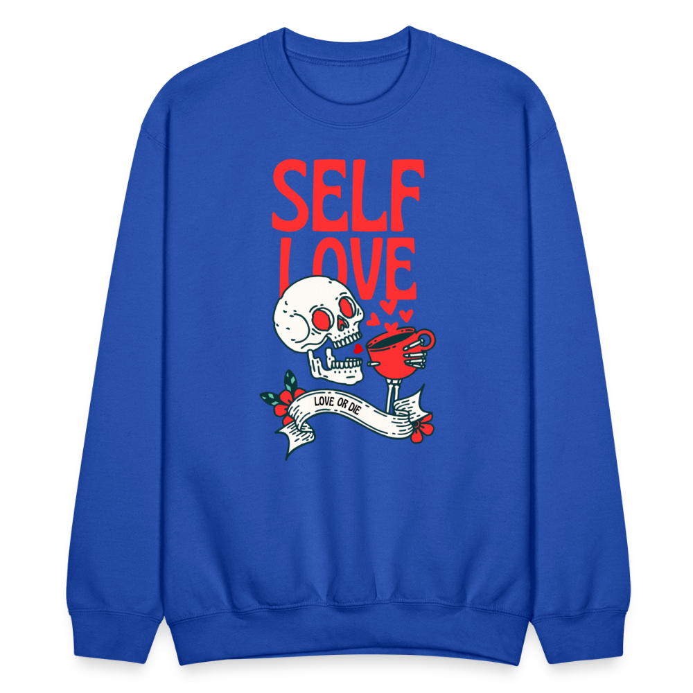 Self love Crewneck Sweatshirt - royal blue