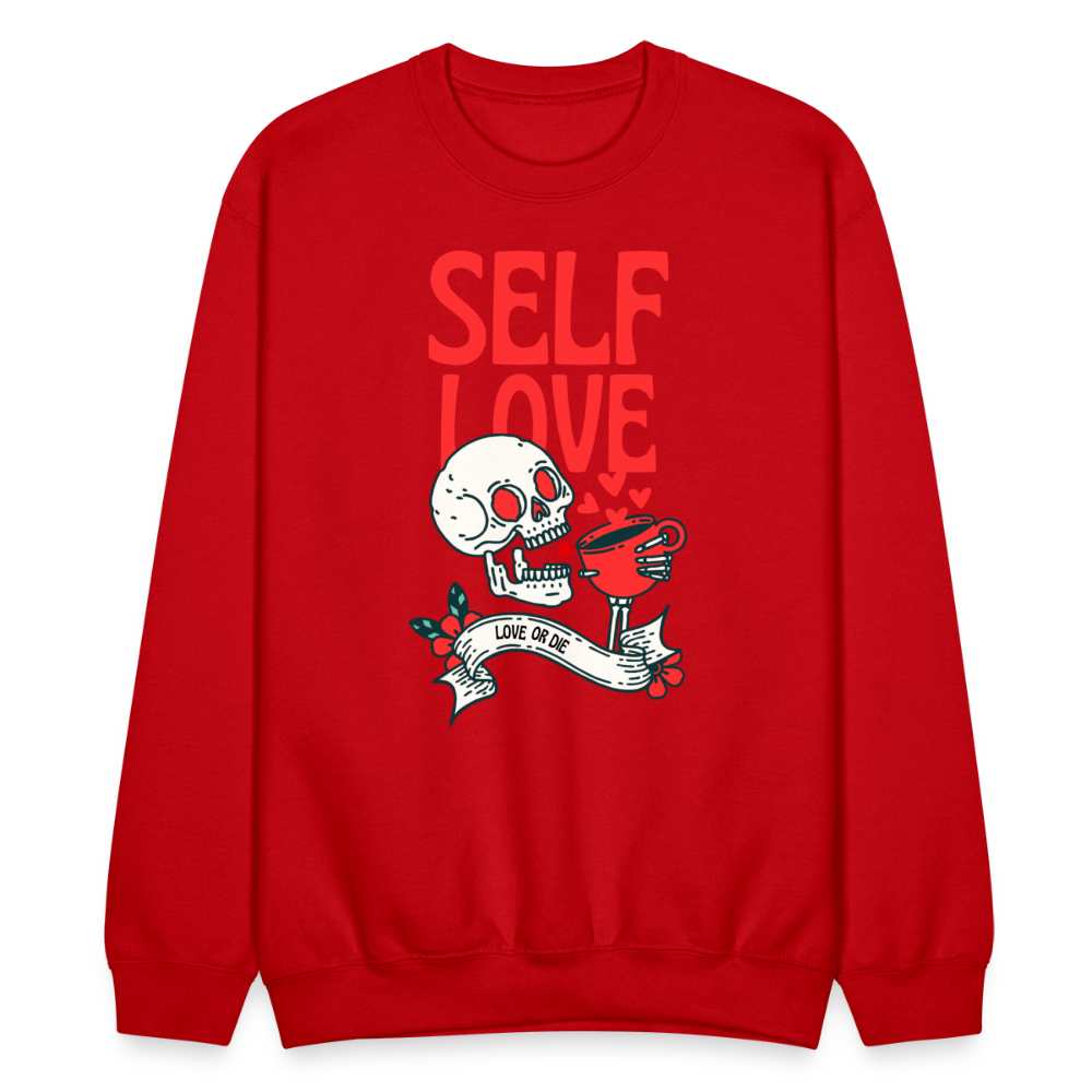 Self love Crewneck Sweatshirt - red