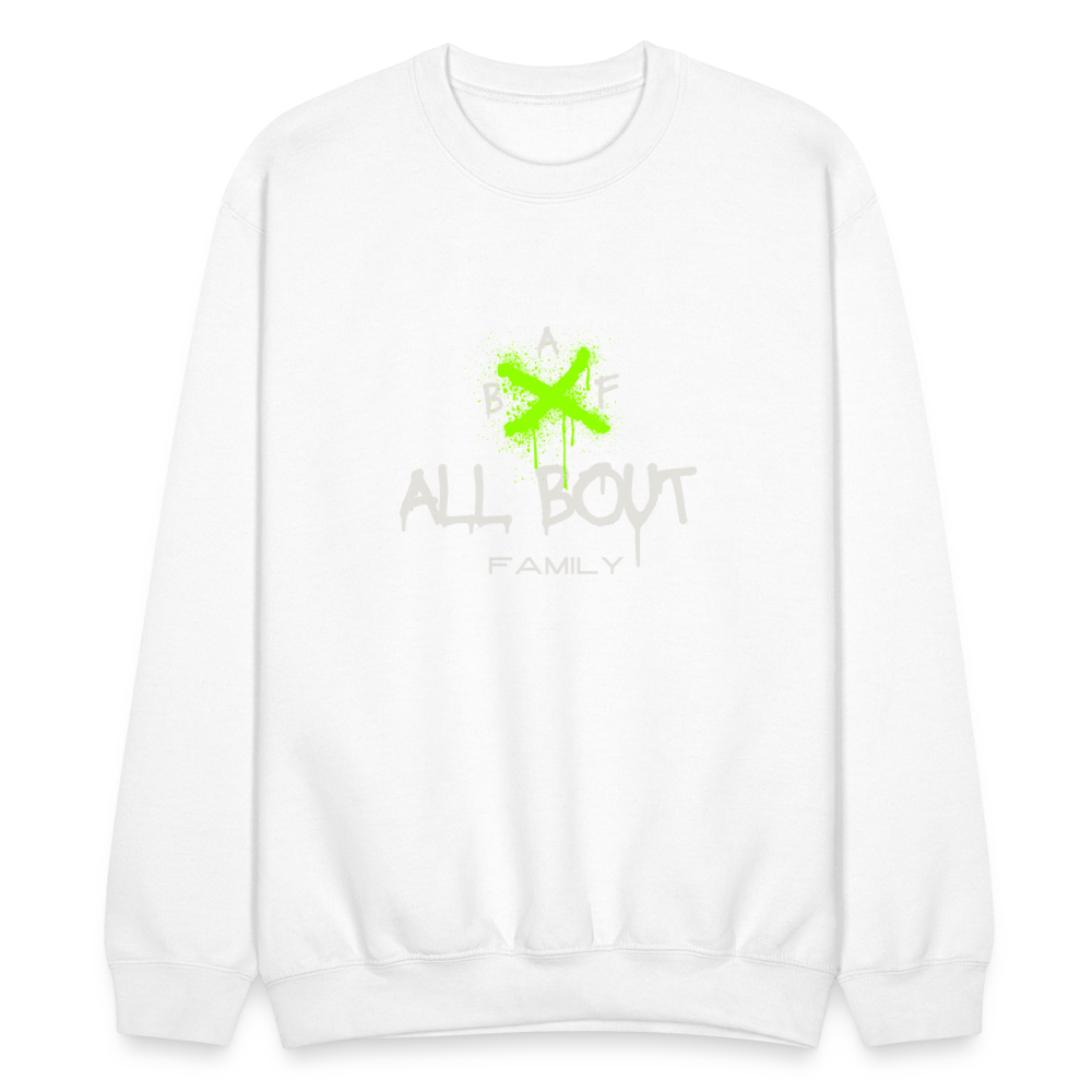 All Bout Family Crewneck Sweatshirt - white