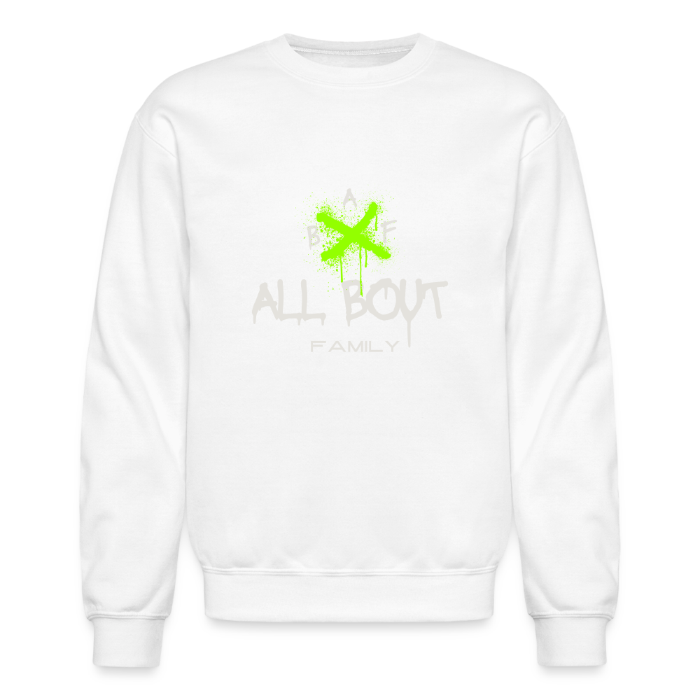 All Bout Family Crewneck Sweatshirt - white