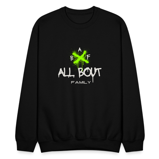 All Bout Family Crewneck Sweatshirt - black