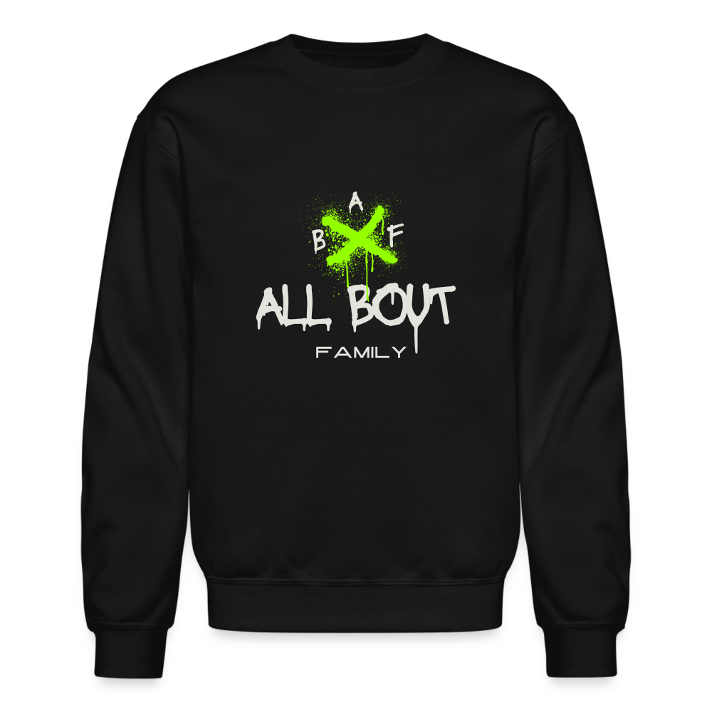 All Bout Family Crewneck Sweatshirt - black