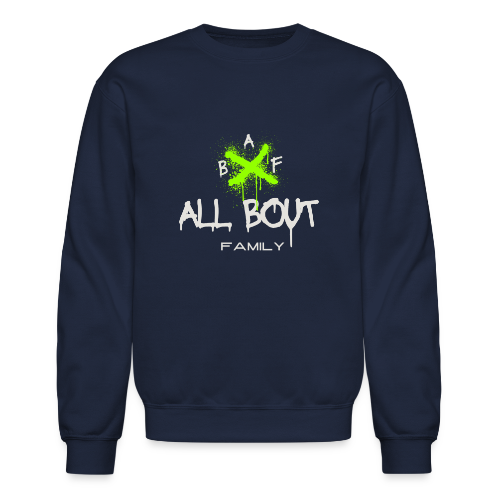 All Bout Family Crewneck Sweatshirt - navy