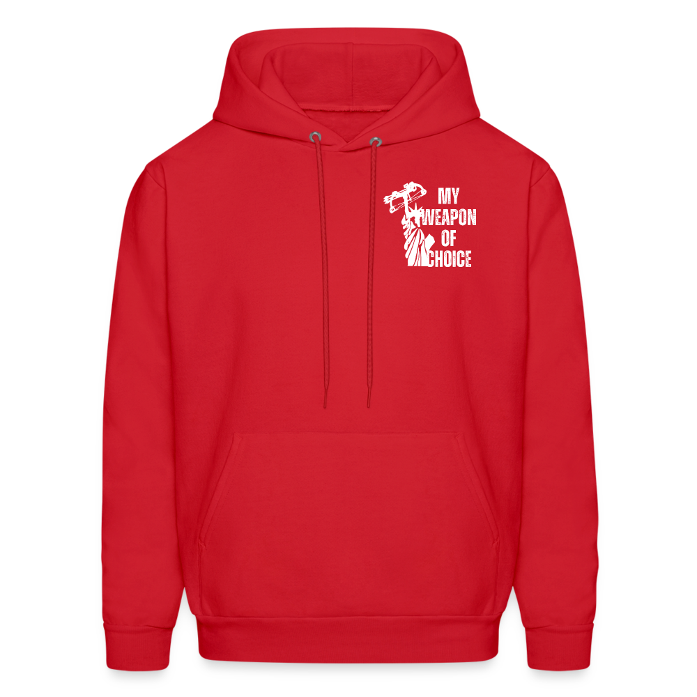 My Weapon of Choice Men's Hoodie - red