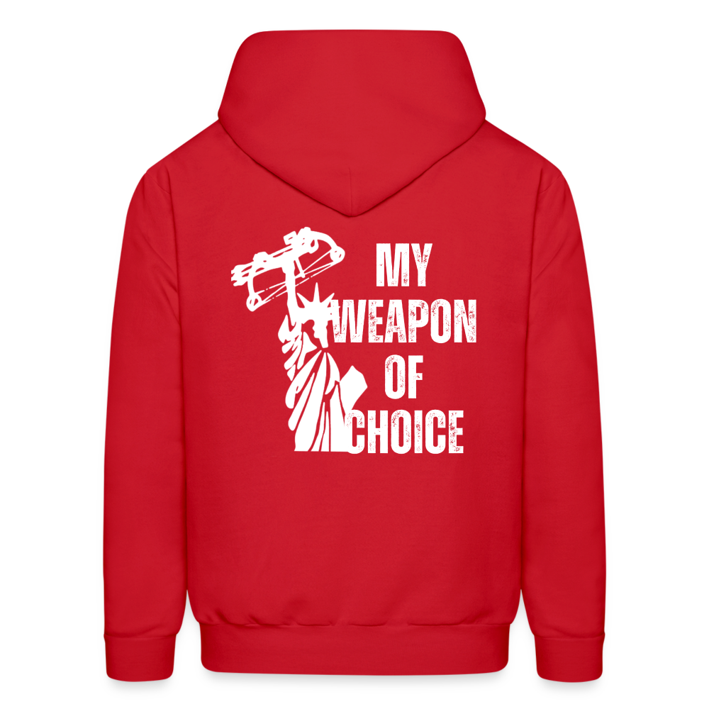 My Weapon of Choice Men's Hoodie - red