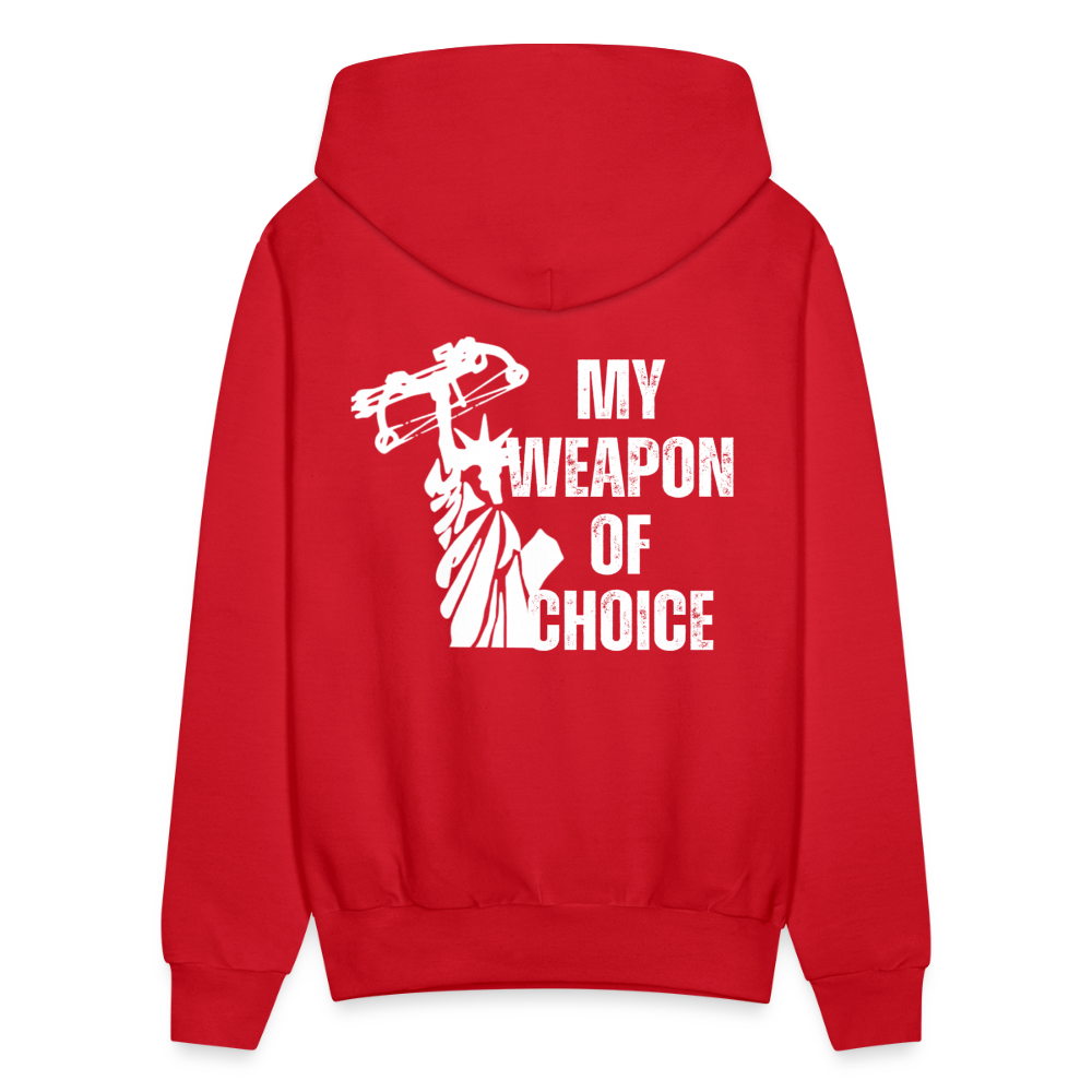 My Weapon of Choice Men's Hoodie - red