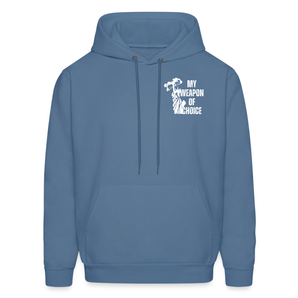 My Weapon of Choice Men's Hoodie - denim blue