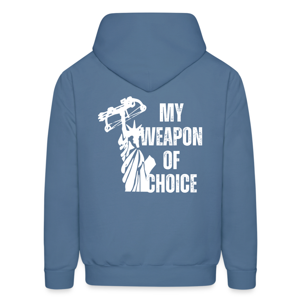 My Weapon of Choice Men's Hoodie - denim blue