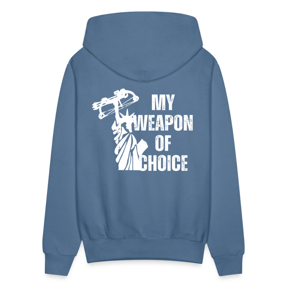 My Weapon of Choice Men's Hoodie - denim blue