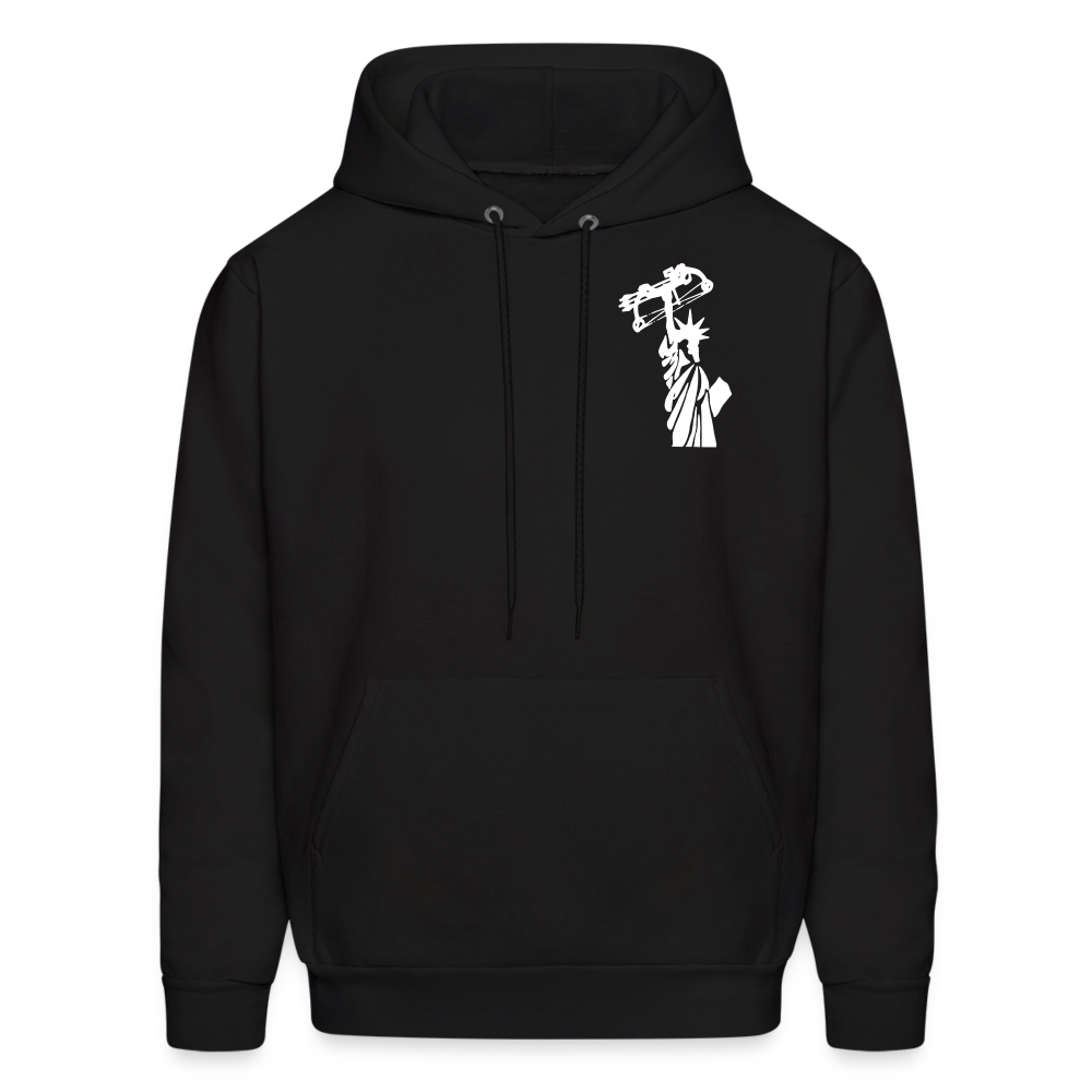 Never Give Up Never Give In Men's Hoodie - black