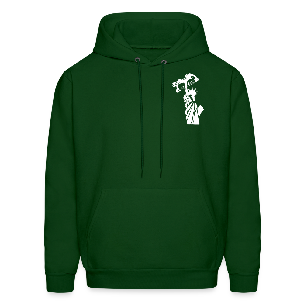 Never Give Up Never Give In Men's Hoodie - forest green