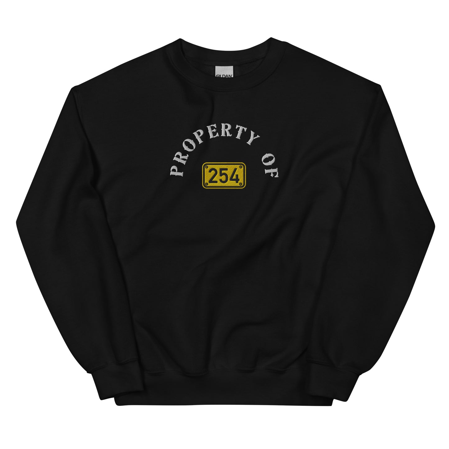 Property of 254 Embroidery Unisex Sweatshirt