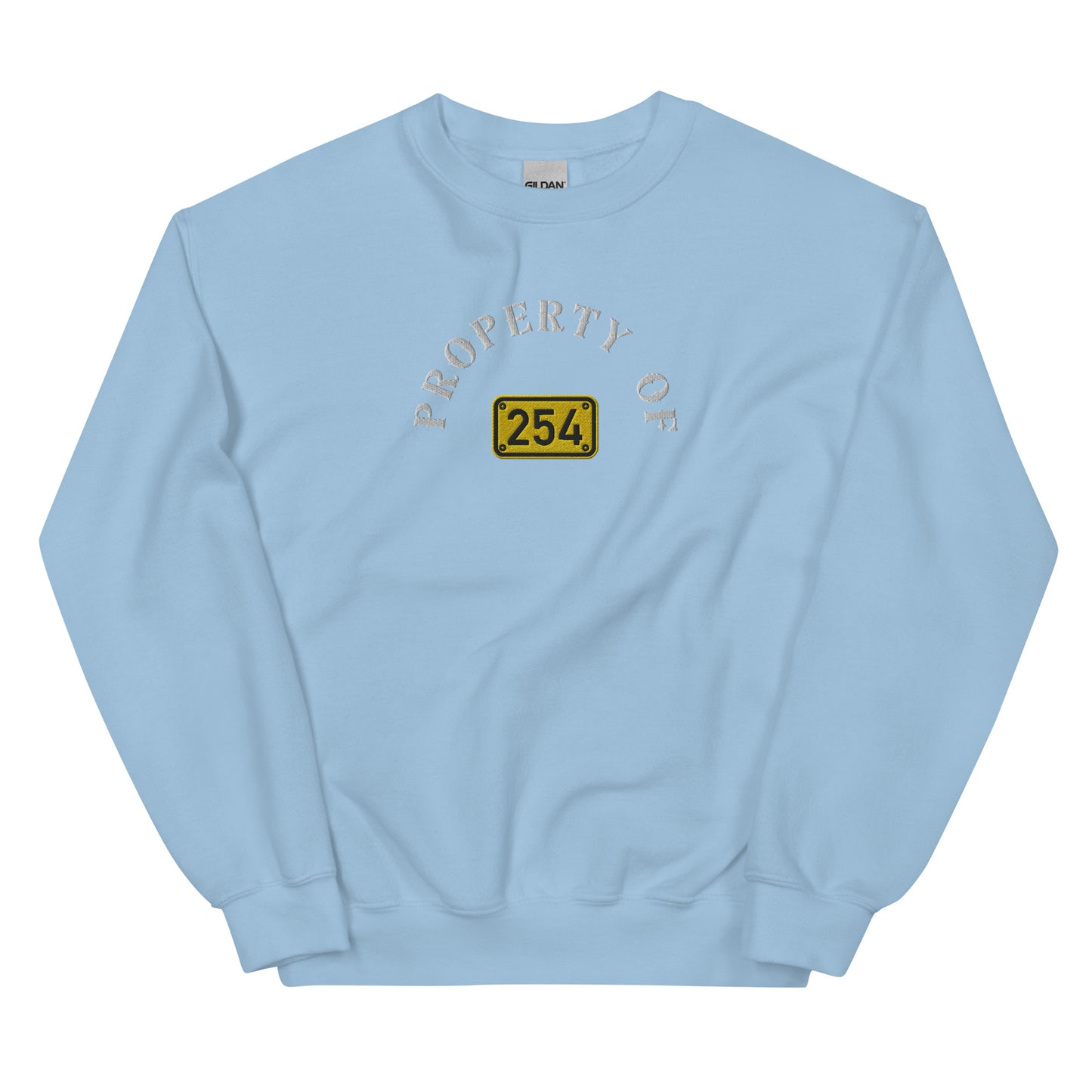 Property of 254 Embroidery Unisex Sweatshirt