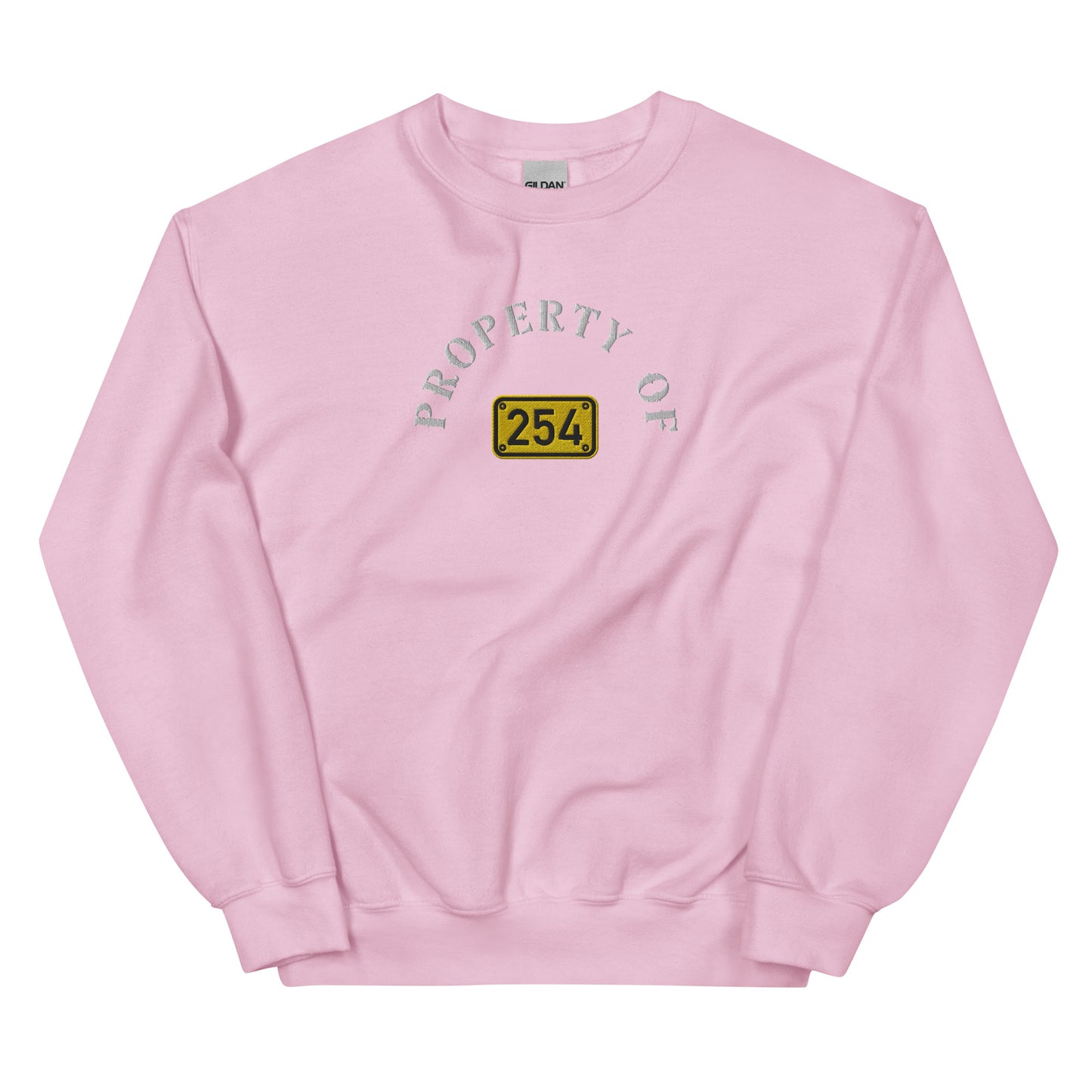 Property of 254 Embroidery Unisex Sweatshirt