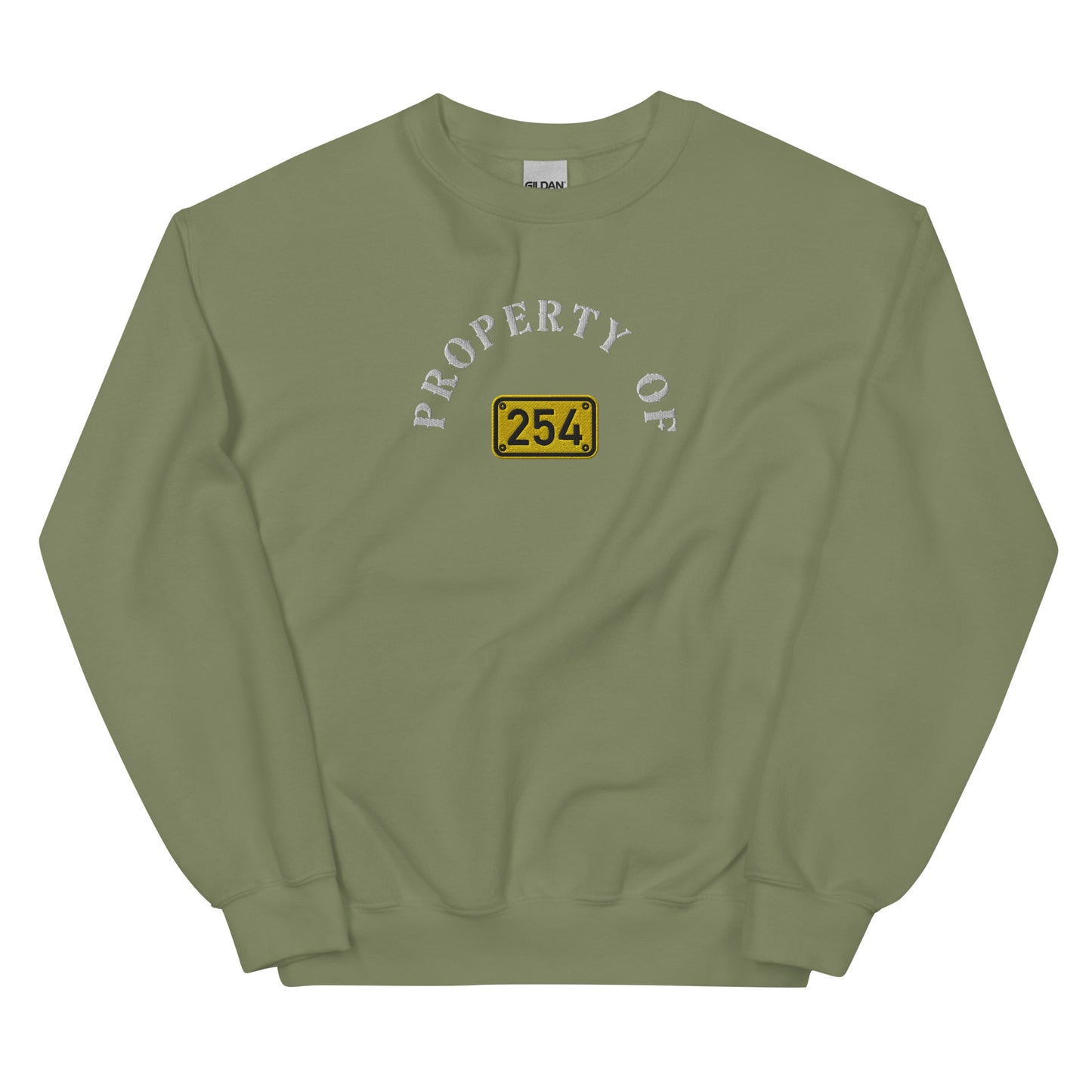 Property of 254 Embroidery Unisex Sweatshirt