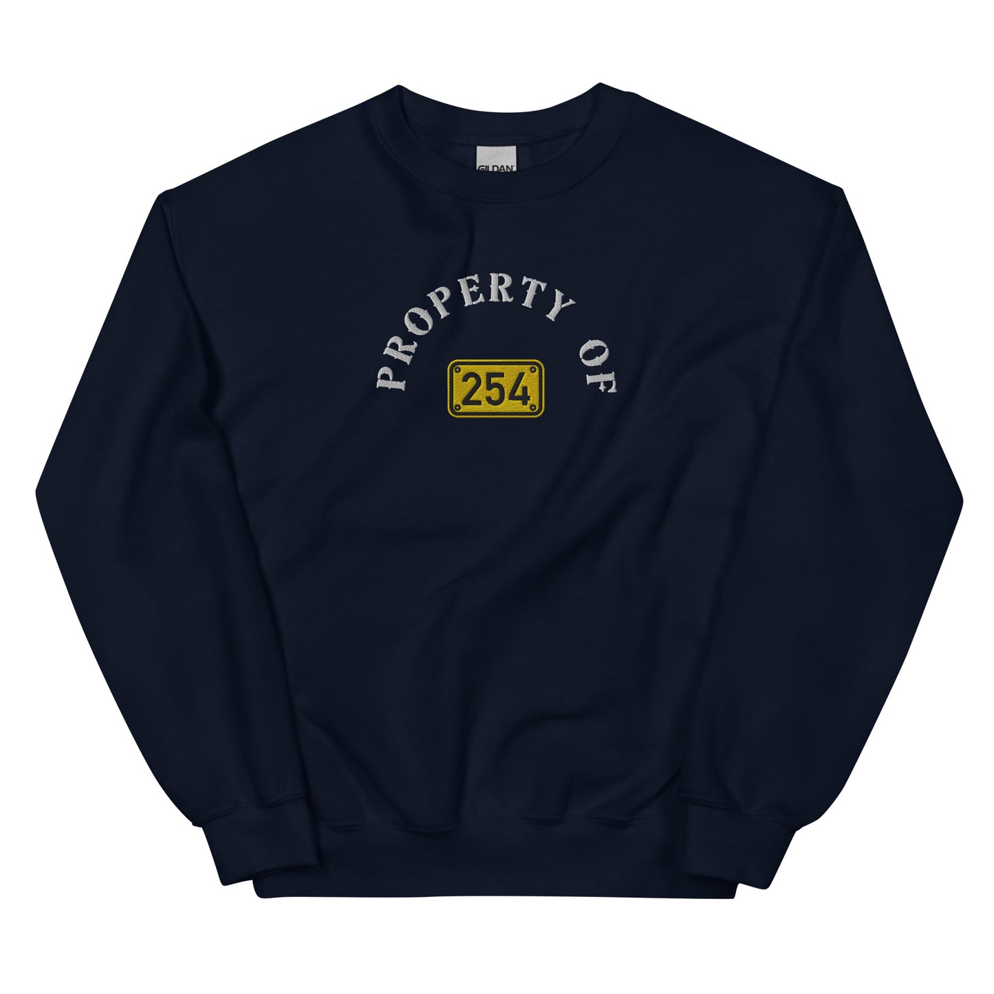 Property of 254 Embroidery Unisex Sweatshirt