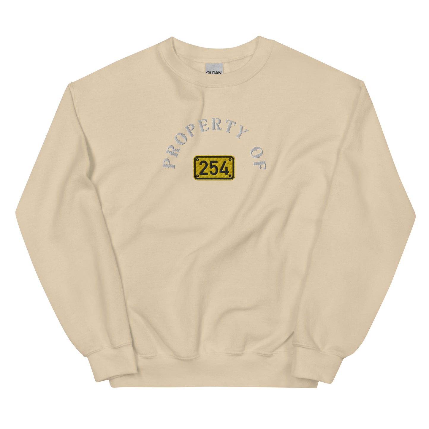 Property of 254 Embroidery Unisex Sweatshirt