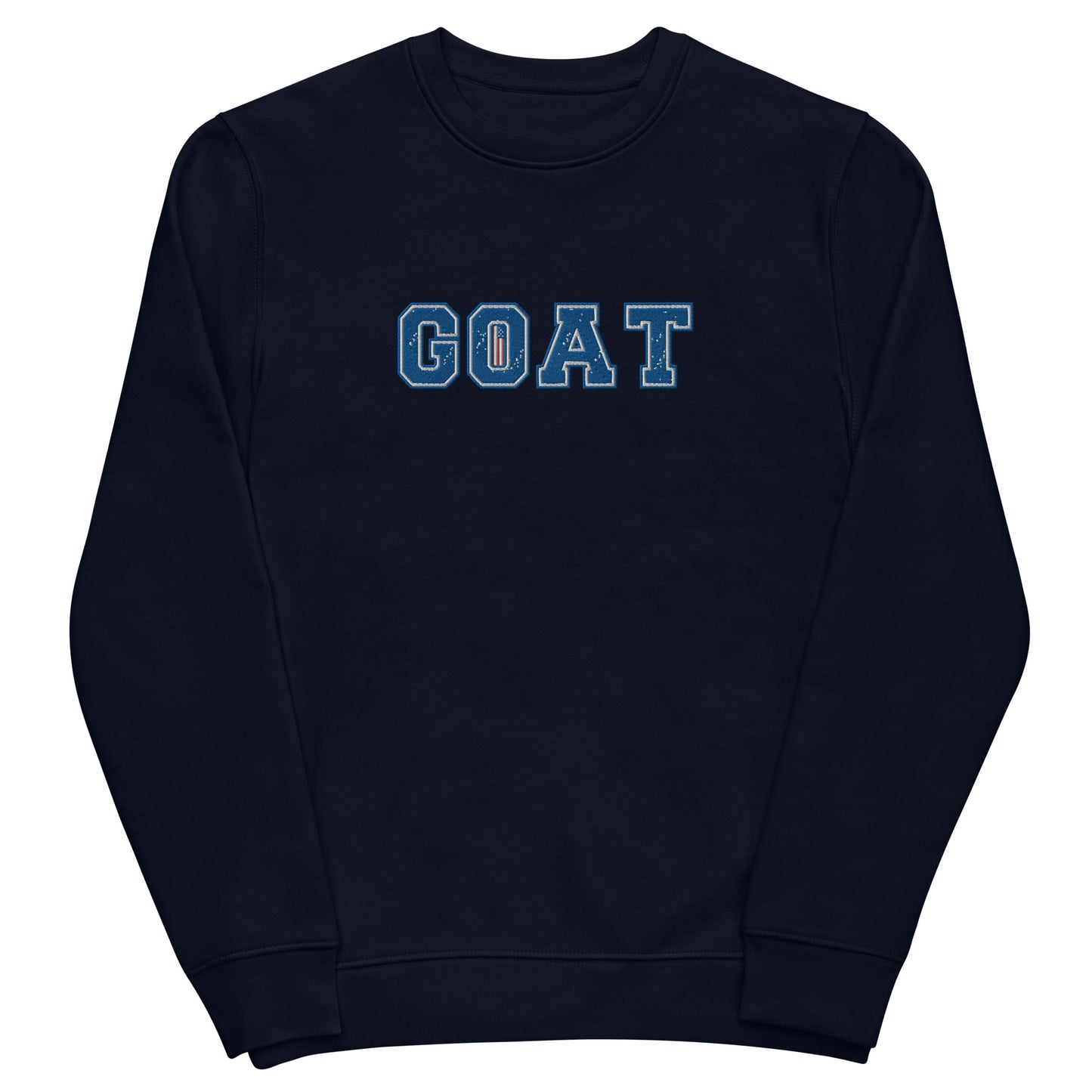 GOAT Embroidery Unisex eco sweatshirt