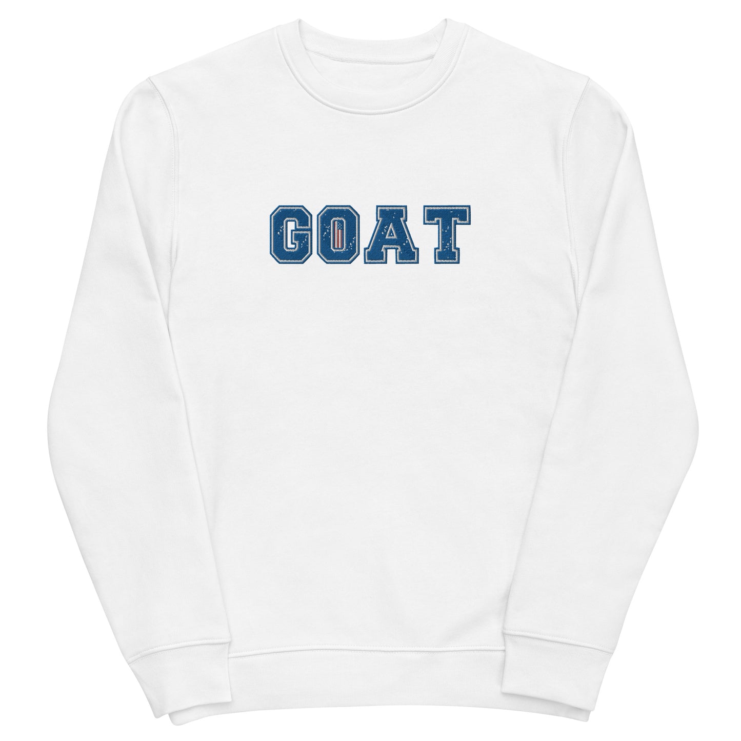 GOAT Embroidery Unisex eco sweatshirt