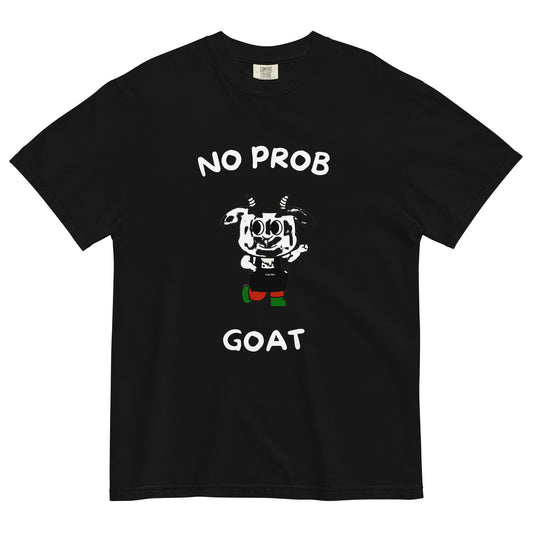 No Prob Goat Unisex garment-dyed heavyweight t-shirt