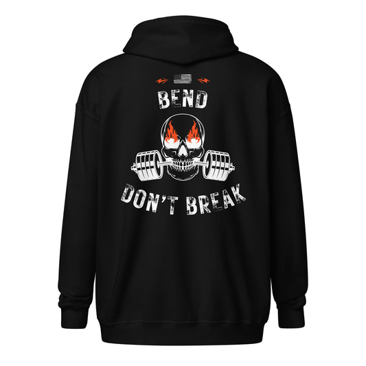 Bend Don't Break Unisex heavy blend zip hoodie