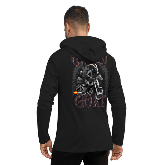 Crazy Goat Vintage Rider Unisex Lightweight Hoodie