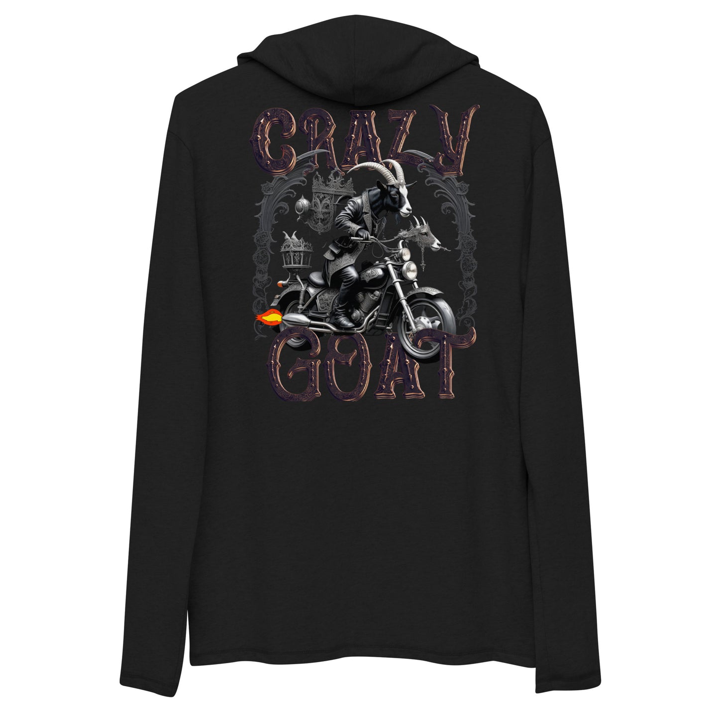 Crazy Goat Vintage Rider Unisex Lightweight Hoodie