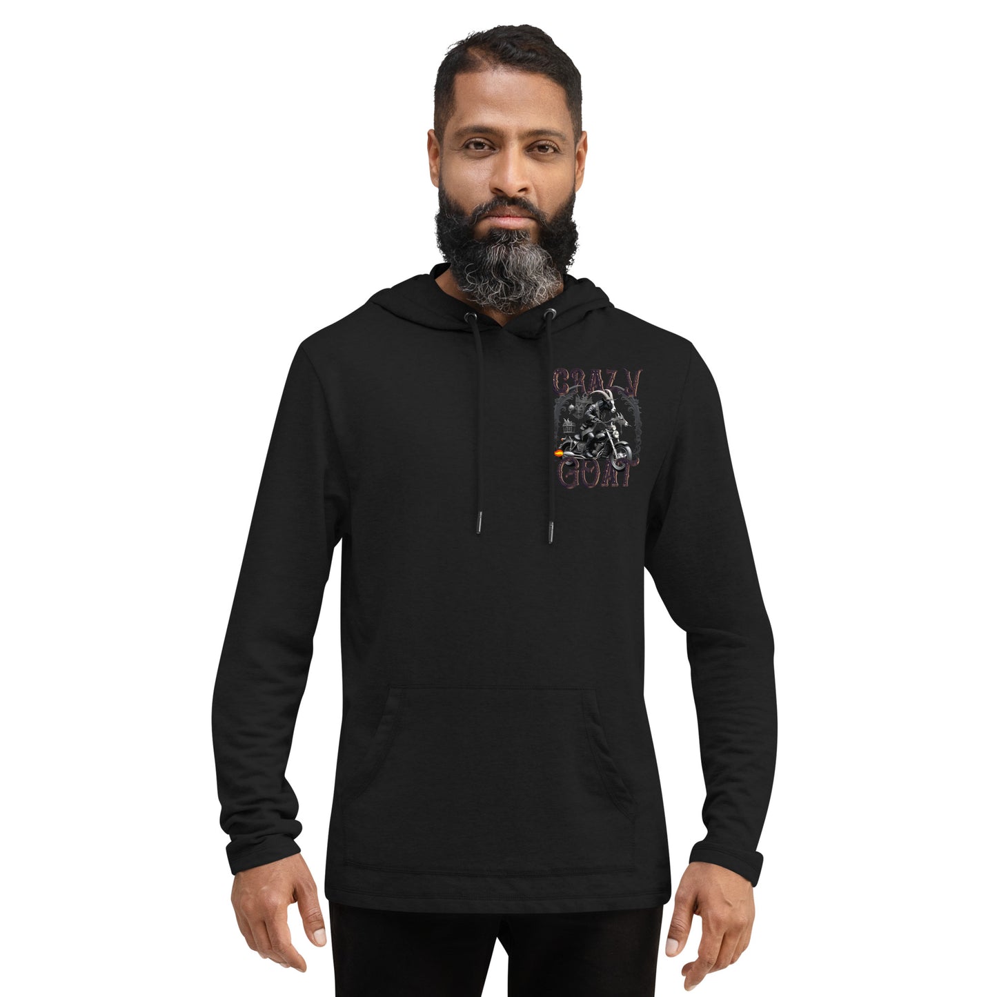 Crazy Goat Vintage Rider Unisex Lightweight Hoodie