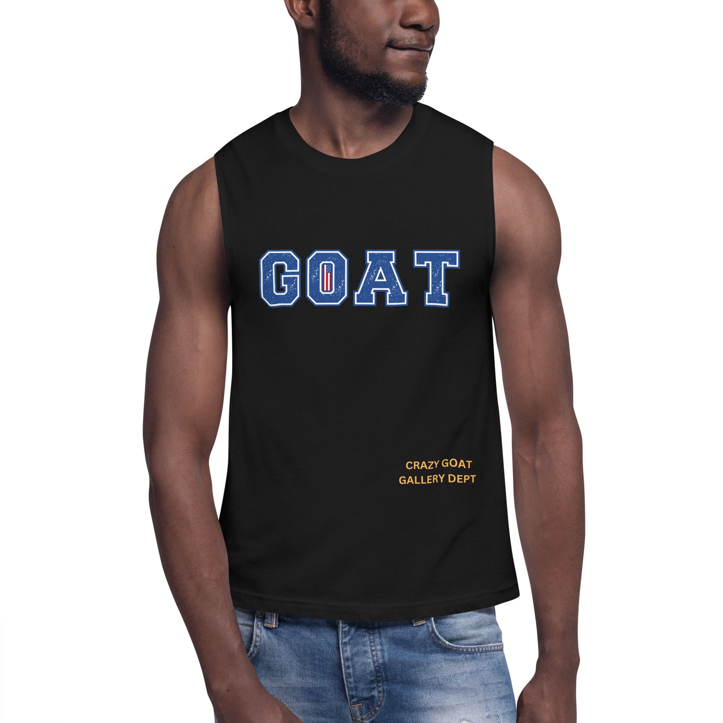 SUN'S OUT GUNS OUT GOAT USA Muscle Shirt