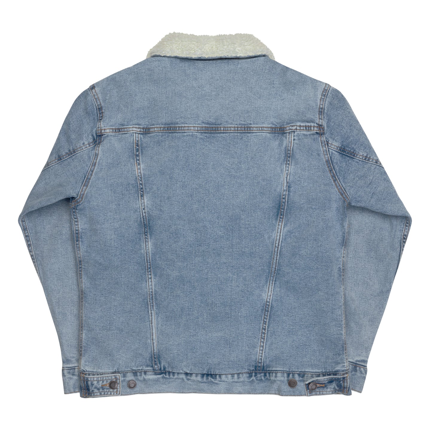 Crazy Goat Gallery Dept. Unisex denim sherpa jacket