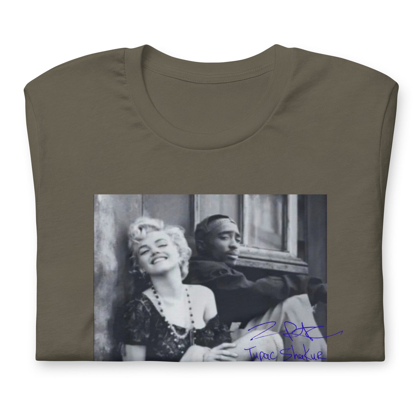 Marilyn Monroe and Tupac Unisex t-shirt