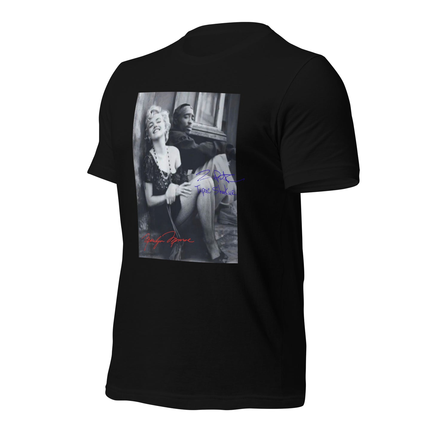 Marilyn Monroe and Tupac Unisex t-shirt