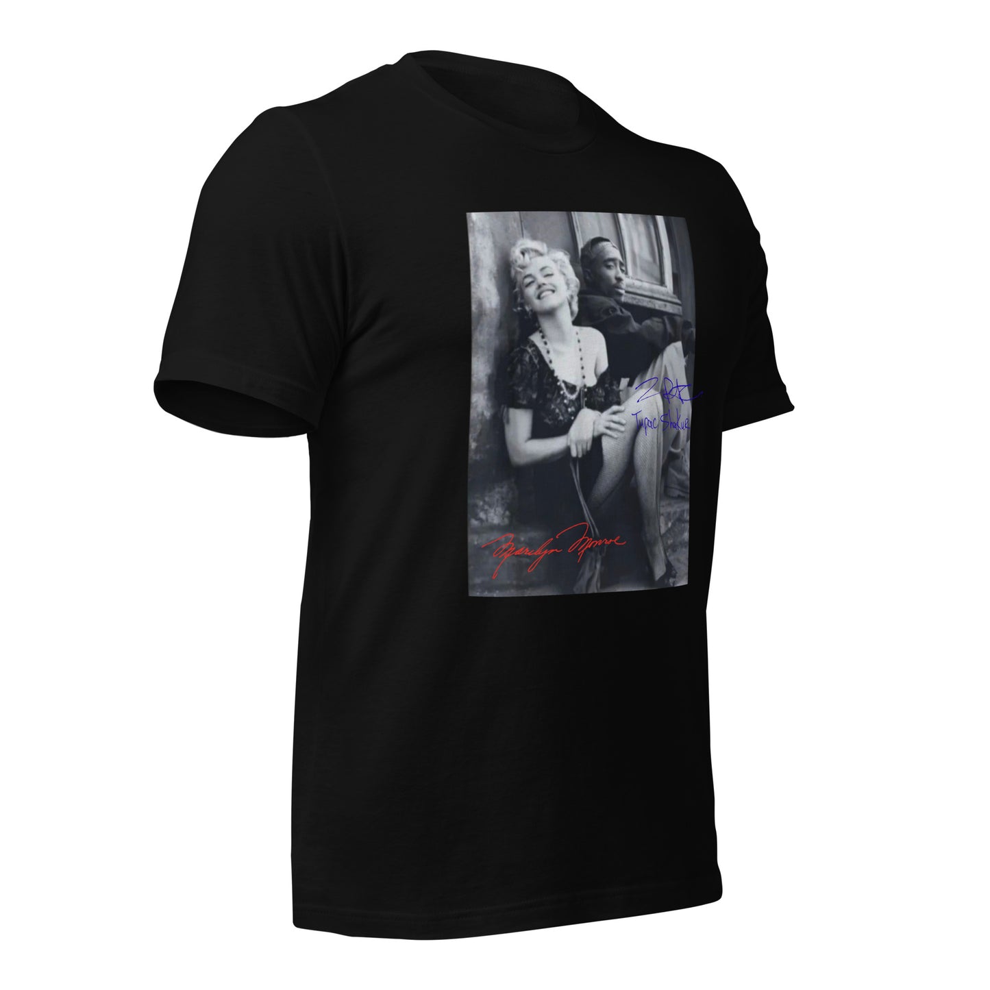 Marilyn Monroe and Tupac Unisex t-shirt