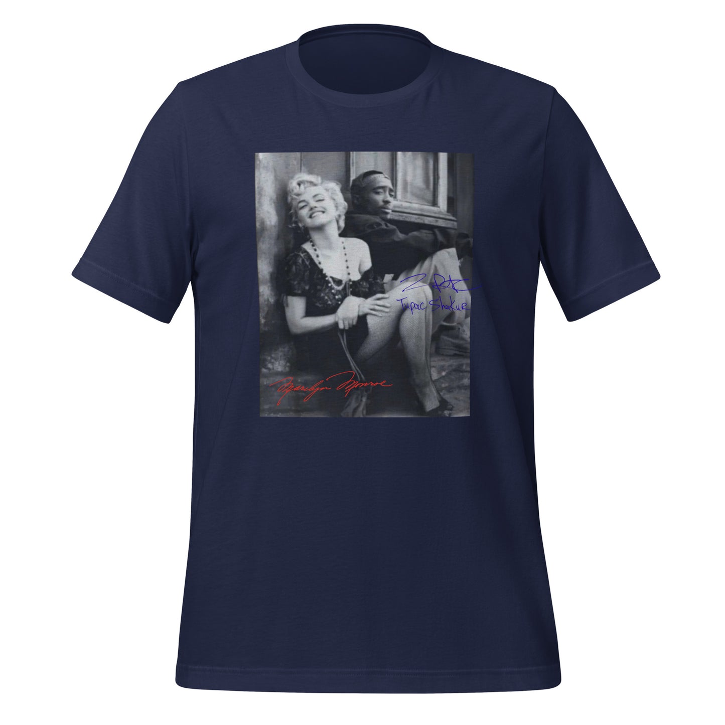 Marilyn Monroe and Tupac Unisex t-shirt