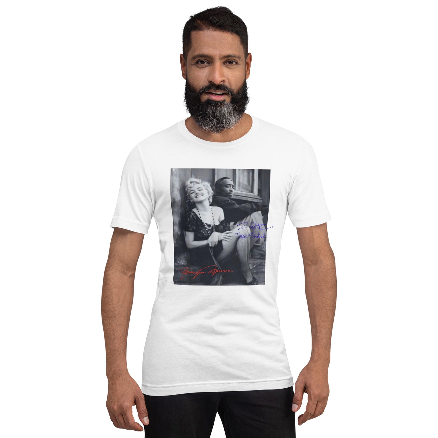 Marilyn Monroe and Tupac Unisex t-shirt